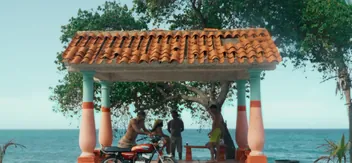 Kiosco frente a la playa